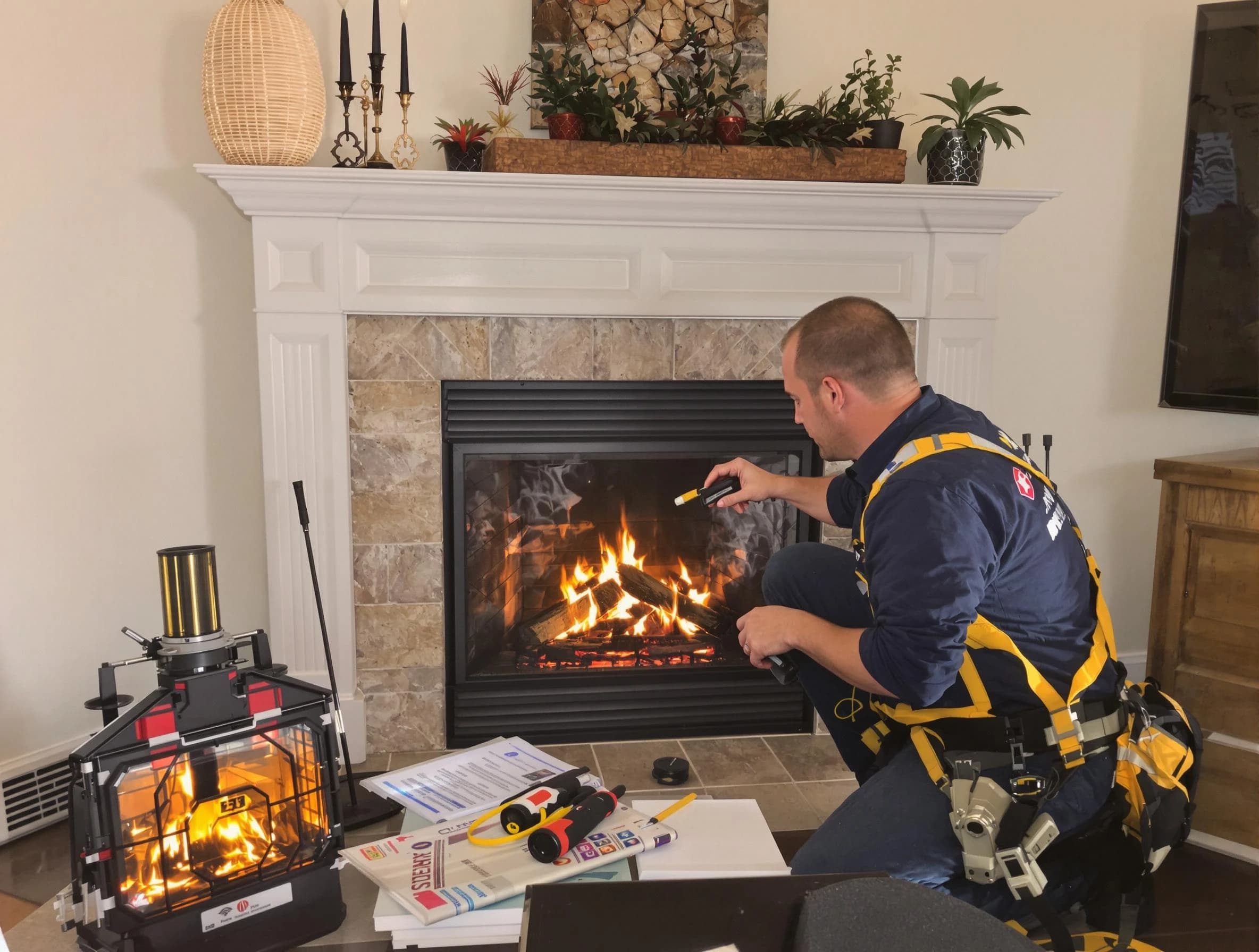 Safety-focused fireplace inspection by South Fulton Chimney Sweep in South Fulton, GA