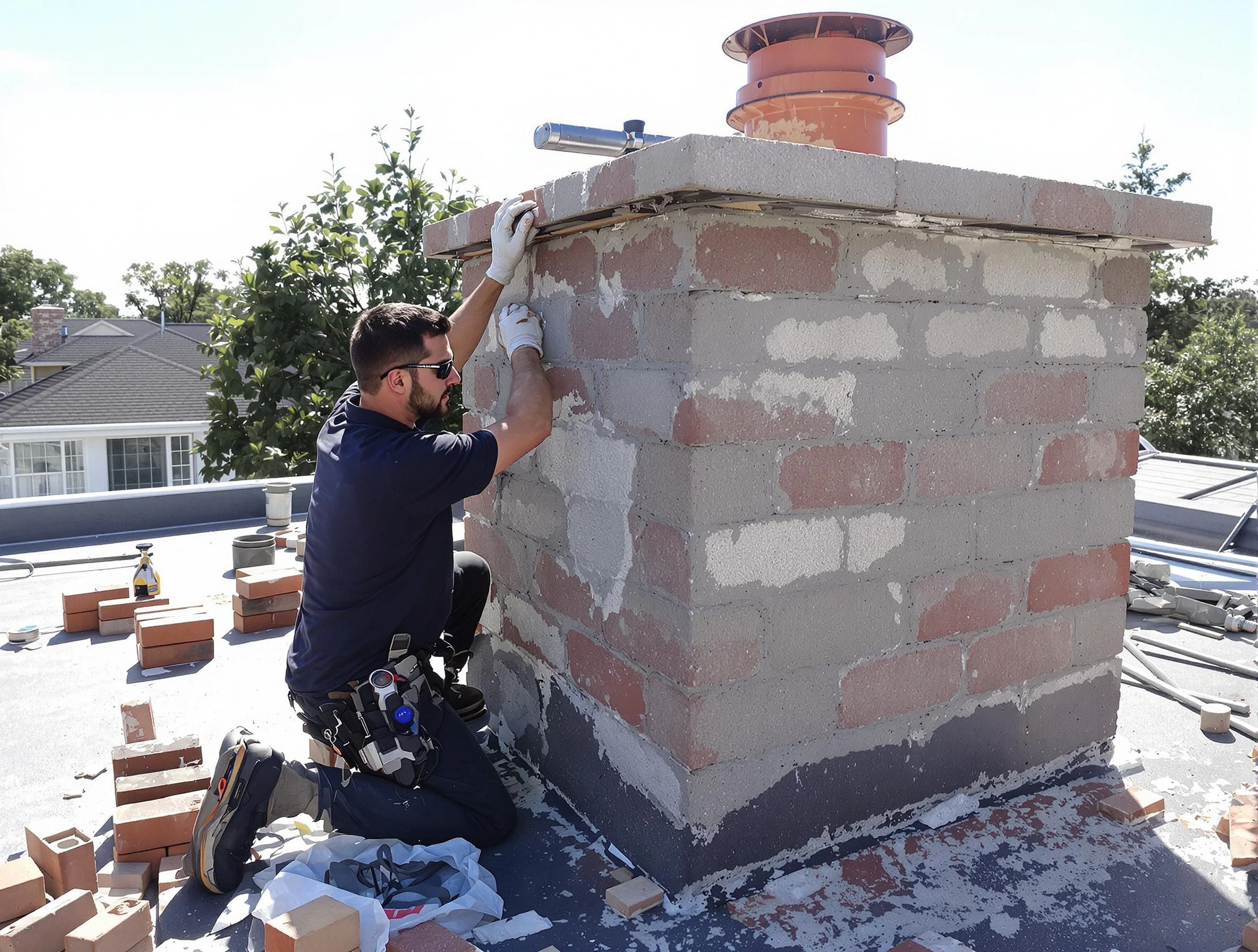 Advanced chimney repair process by South Fulton Chimney Sweep in South Fulton, GA